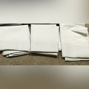 3 x Twill Café Curtain Tiers White